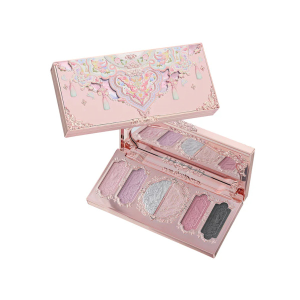 FlowerKnows - Butterfly Cloud Collar Embossed Six-Color Makeup Palette - 6.5g - 02 Cloud Attire von FlowerKnows