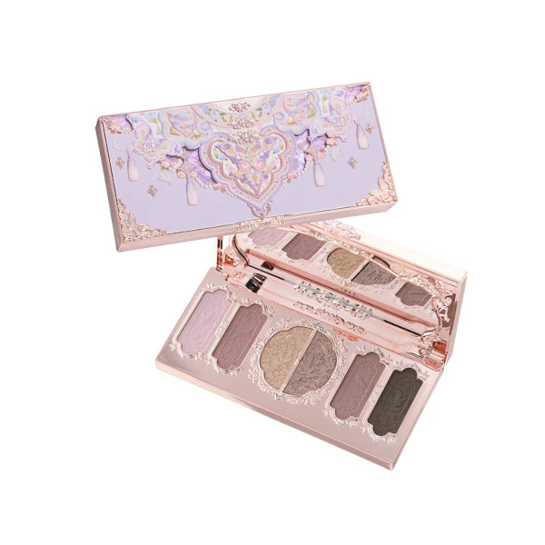 FlowerKnows - Butterfly Cloud Collar Embossed Six-Color Makeup Palette - 6.5g - 03 Incense Purple Haze von FlowerKnows