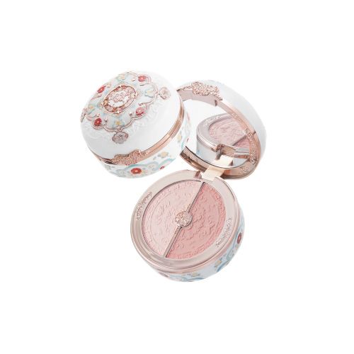 FlowerKnows - Butterfly Cloud Collar Highlighting & Blush Duo Powder - 6g - 01 Rouge Snow von FlowerKnows