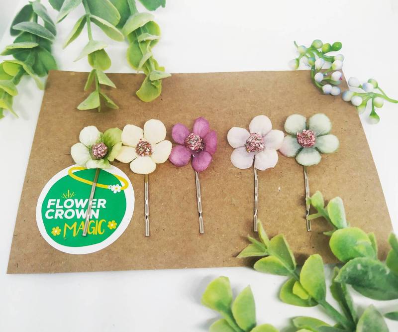 Mädchen Blumen Haarnadeln - Set Mit 5 Pins Florale von Flowercrownmagic