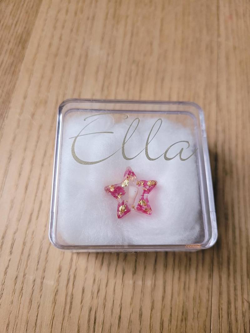 stern Mit Milchzähnchen. Inklusive Transparenter Box, Schriftzug Und Datum. Andenken, Erinnerungsstück stern Mit Milchzähnchen. Inklusive Transparenter Box, Schriftzug Und Datum. Andenken, Erinnerungsstück von FlowerfulArtShop