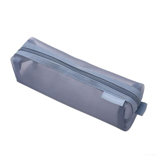 Floweringbeter Nylon-Stifttasche mit transparentem Design, einfacher Zugriff auf Ihre Lieblings-Schreibwaren (blau), blau von Floweringbeter