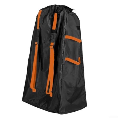 Floweringbeter Reisetasche für Autositz und Kinderwagen mit wasserdichter Abdeckung und Rucksackgurten für einfachen Transport und Schutz während oder Lagerung, Wie abgebildet, Orange von Floweringbeter