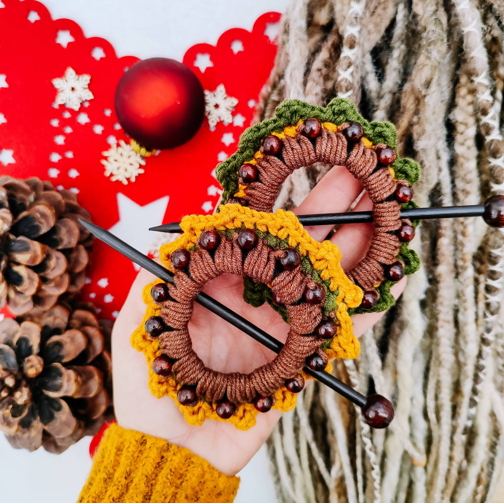Haarspangen Set 2 Stück Mit Holzperlen Dreads Dreadlocks Schmuck Haarnadel Haarstab Haarspange Haarklammer Wald Echos Haarspangen Set 2 Stück Mit Holzperlen Dreads Dreadlocks Schmuck Haarnadel Haarstab Haarspange Haarklammer Wald Echos von Flowerswitch