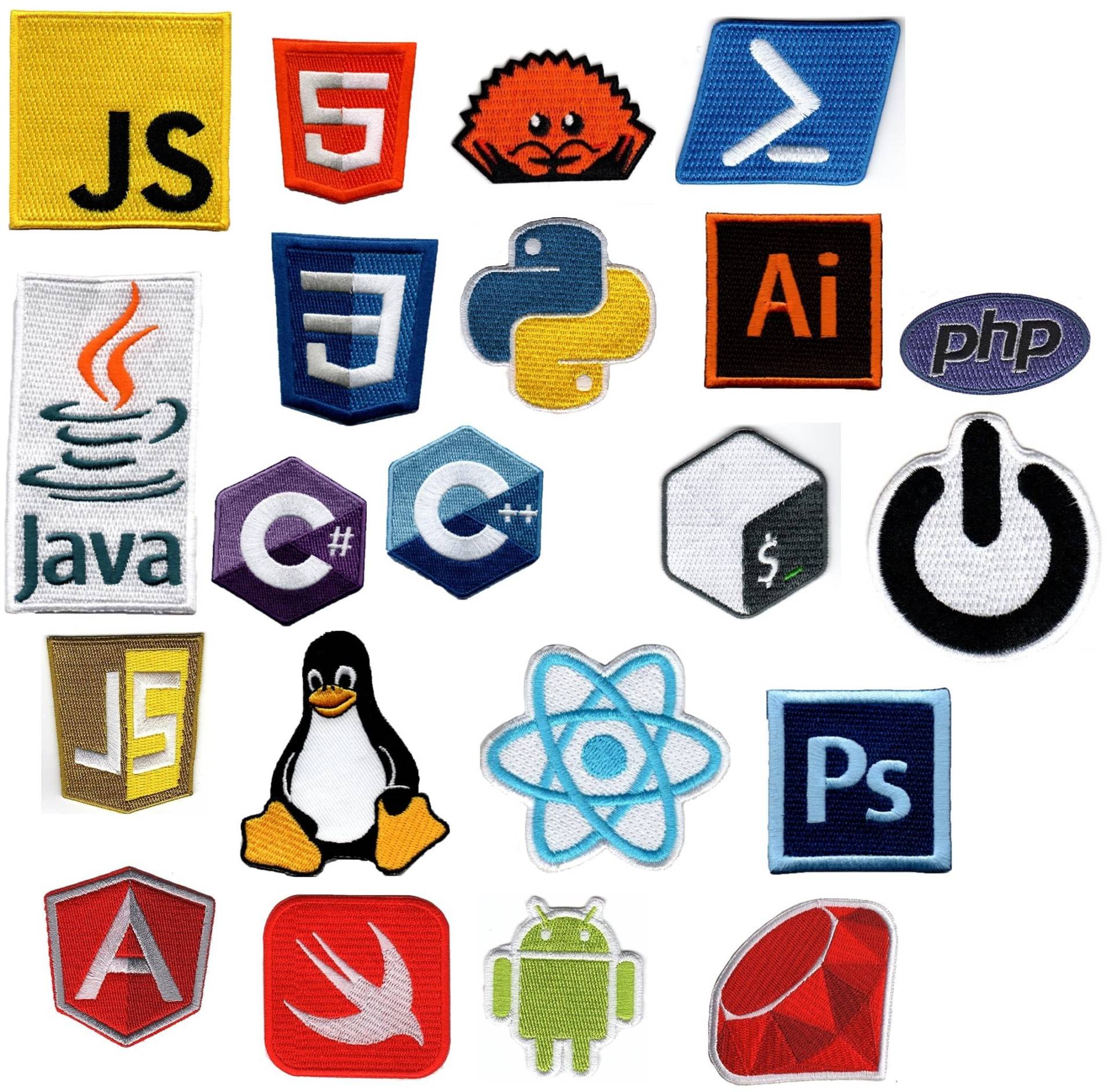 Programmier/Programm/ Computer Bezogene Stickdateien Aufnäher von FloxPatches