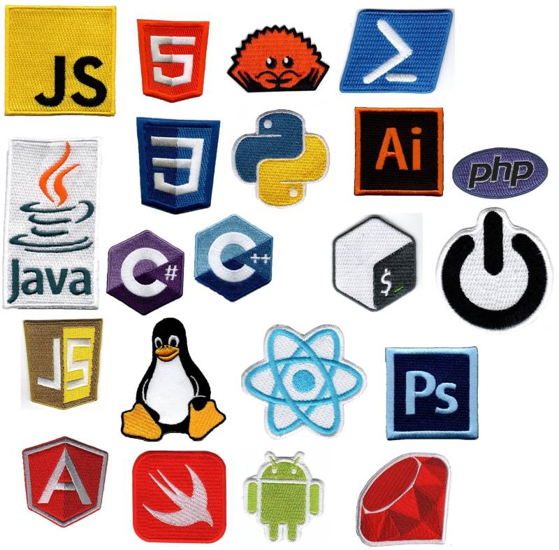 Programmier/Programm/ Computer Bezogene Stickdateien Aufnäher von FloxPatches