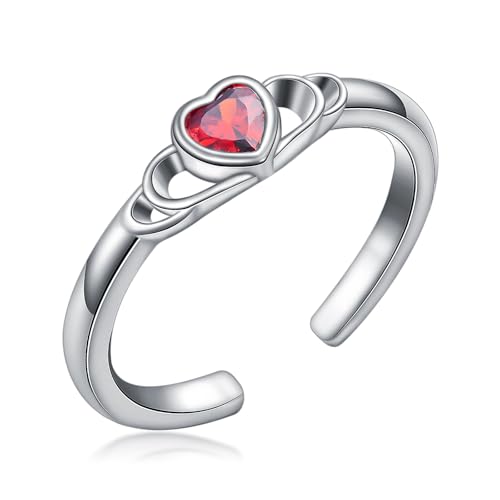 Flpruy Red Heart toe Ring von Flpruy