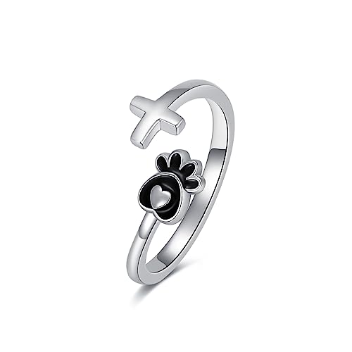 Flpruy Zehenringe für Frauen 925 Silber einstellbar Pfotenabdruck Zehenring für Sommer Strand offenen Zehen Fuß Schmuck Flpruy Zehenringe für Frauen 925 Silber einstellbar Pfotenabdruck Zehenring für Sommer Strand offenen Zehen Fuß Schmuck von Flpruy