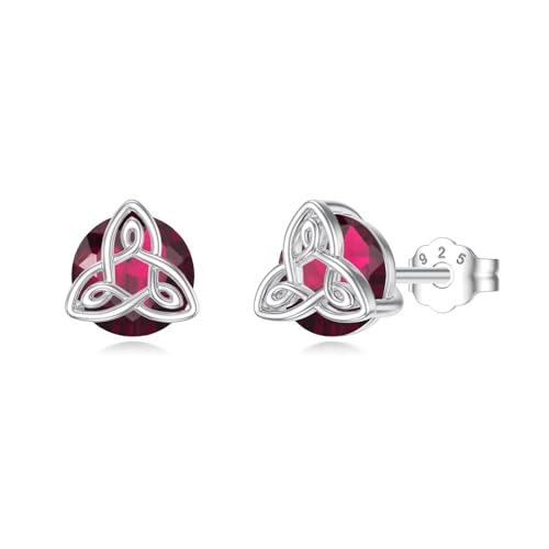 Flpruy Keltische Knoten Ohrringe Silber Keltischer Geburtsstein Ohrstecker Ohrringe Keltischer Triquetra Trinity Knoten Ohrstecker Dreiheitsknoten Schmuck für Damen Mädchen (925 Silver-07-Jul) Flpruy Keltische Knoten Ohrringe Silber Keltischer Geburtsstein Ohrstecker Ohrringe Keltischer Triquetra Trinity Knoten Ohrstecker Dreiheitsknoten Schmuck für Damen Mädchen (925 Silver-07-Jul) von Flpruy