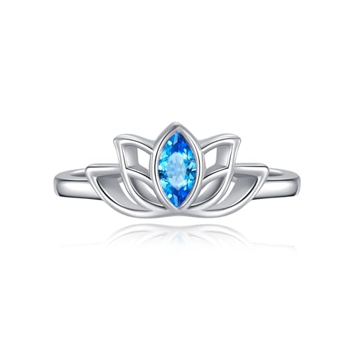 Flpruy Lotus Zehenringe 925 Silber Zehenring für Frauen Verstellbarer Blumen Fußring Sommer Strand Offener Zehen Fußschmuck von Flpruy