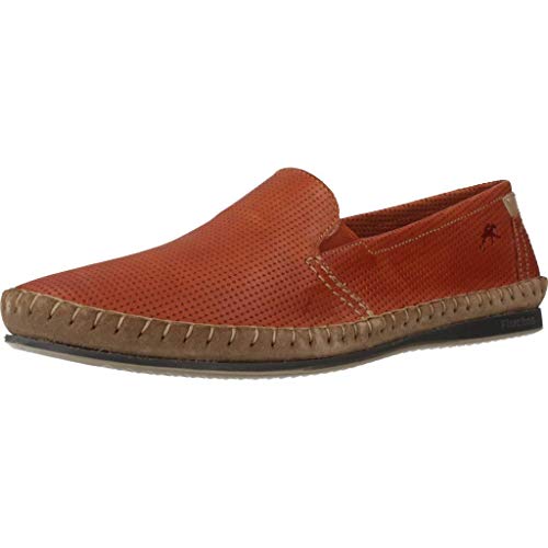 Fluchos Herren Bahamas Mokassins, Orange, Cotto, 41 EU von Fluchos