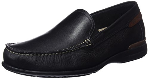 Fluchos Orion Herren Mokassins, Schwarz - Schwarz (Negro 000) - Größe: 43 EU von Fluchos