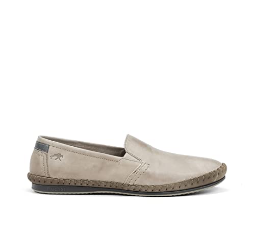 Fluchos | Herrenschuhe | Bahamas 8264 Surf Oceano | Schuh aus Rindsleder erster Qualität | elastischer Verschluss | Gummiblock, beige, 43 EU von Fluchos