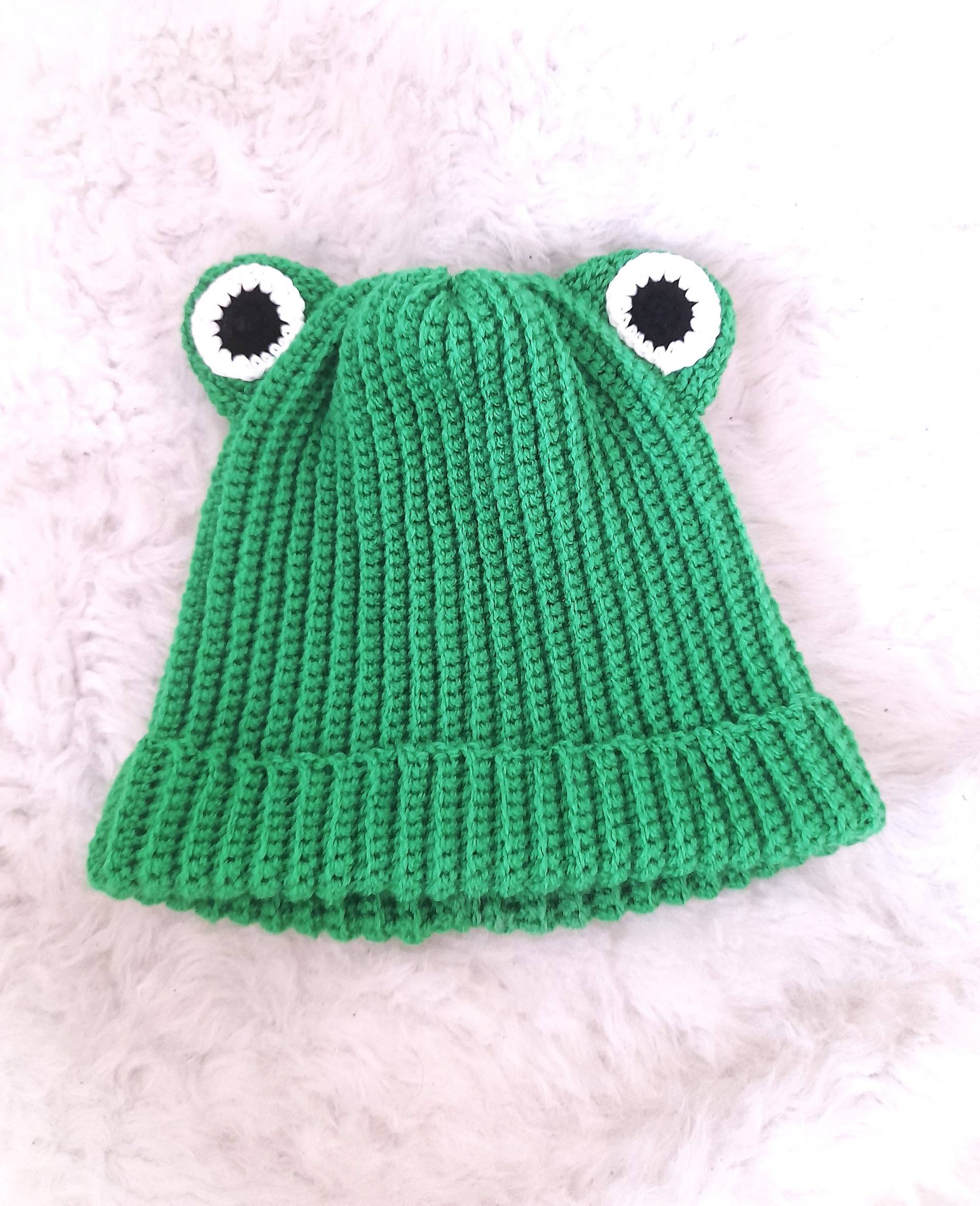 Frosch Mütze Frosch Mütze von FluffandStuffAT