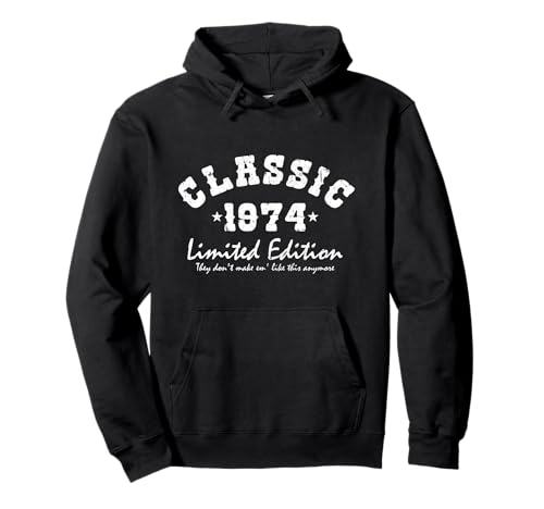 Classic 1974 Limitierte Edition für Herren Damen Pullover Hoodie Classic 1974 Limitierte Edition für Herren Damen Pullover Hoodie von Fluffpiet Apparels and Designs for you