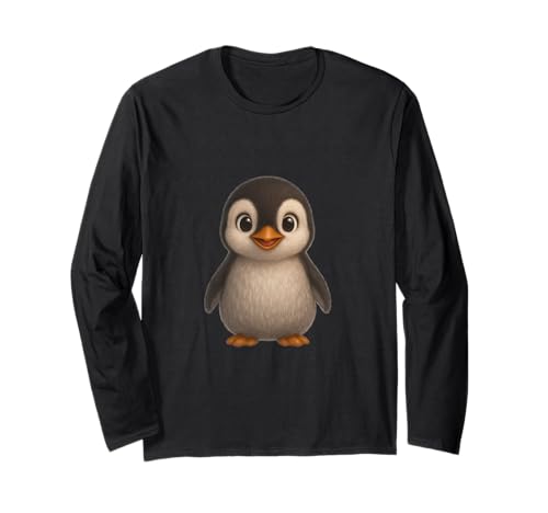 Nettes Baby Pinguin Lächeln Langarmshirt von Fluffy Baby Aniamals