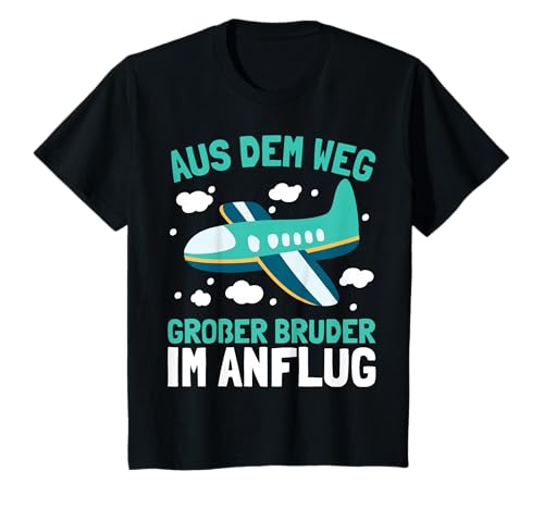 Aus Dem Weg Großer Bruder Im Anflug | Jungen Pilot Flugzeug T-Shirt von Flugzeug Geschenke Für Jungs by 83-Tees