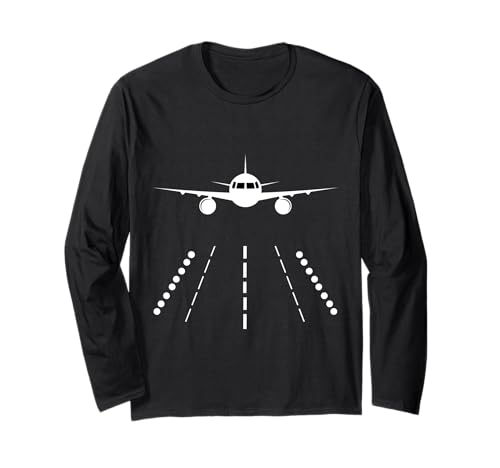 Flugzeug für Pilot zum Fliegen Geschenk Herren Damen Kinder Langarmshirt von Flugzeug Kollektion