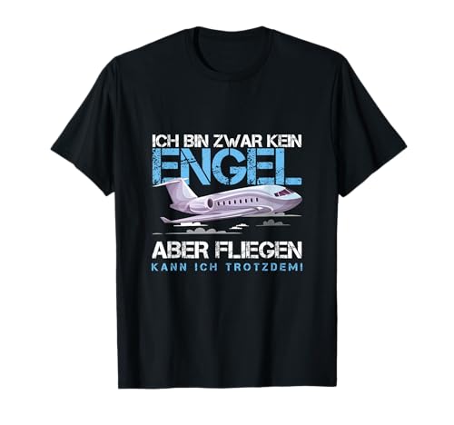Pilot Fliegen Engel Flieger Flugzeug Flugplatz Flug Geschenk T-Shirt Pilot Fliegen Engel Flieger Flugzeug Flugplatz Flug Geschenk T-Shirt von Flugzeugführer Luftfahrt Flüger Geschenke