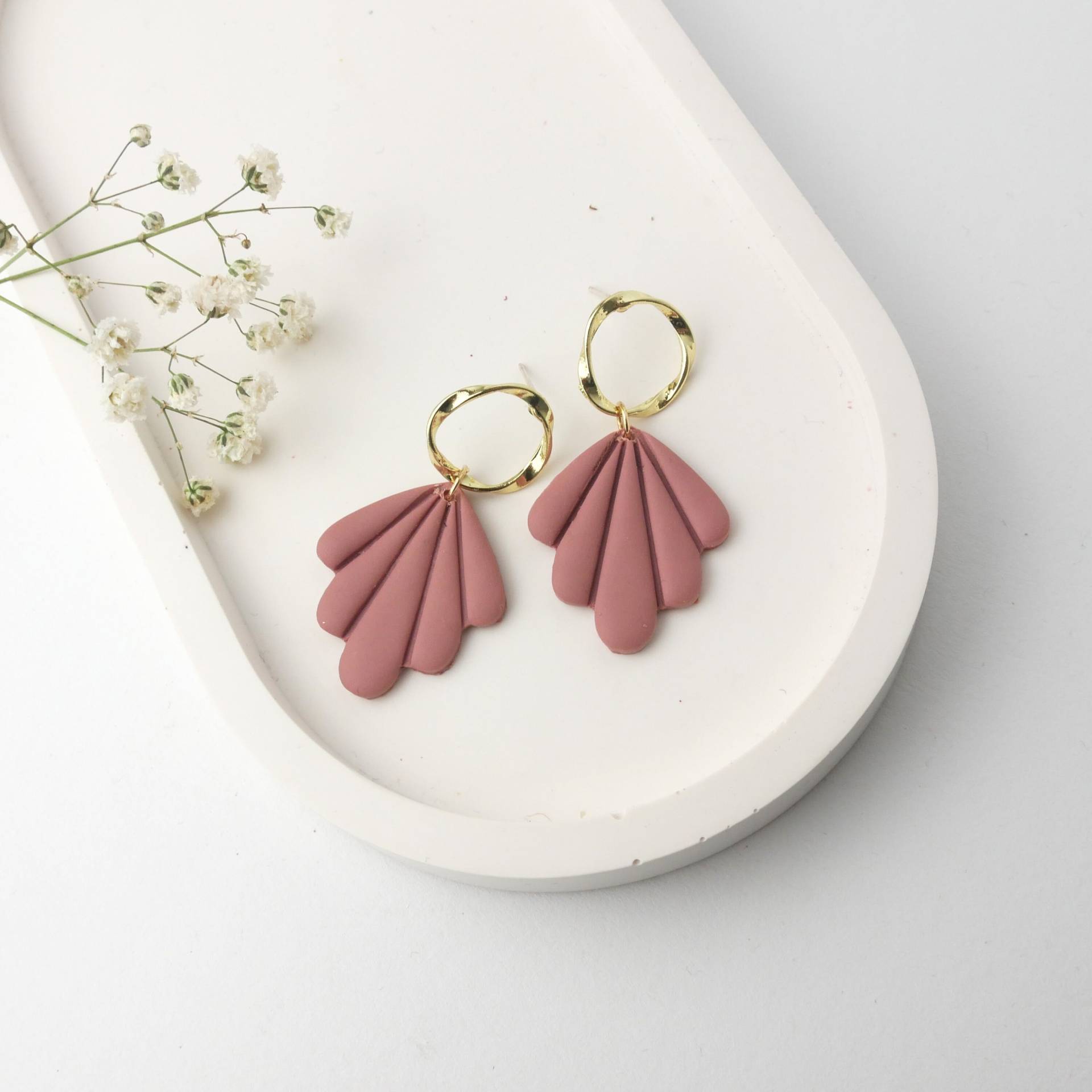 Ohrringe in Tropfenform Aus Polymer Clay Mit Besonderem Stecker | Statement Hängeohrringe Handgemacht Schmuck Hochzeitsgast Florentine Ohrringe in Tropfenform Aus Polymer Clay Mit Besonderem Stecker | Statement Hängeohrringe Handgemacht Schmuck Hochzeitsgast Florentine von FlunkerKlunker