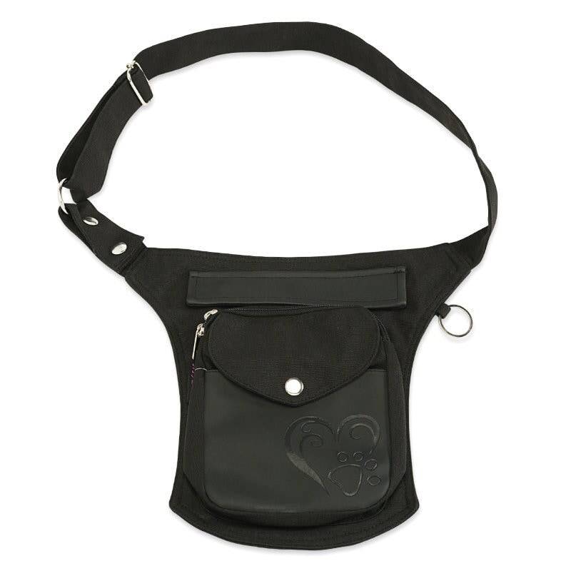 Sidebag, Hüfttasche, Gassitasche Kunstleder von FluseHundedesign