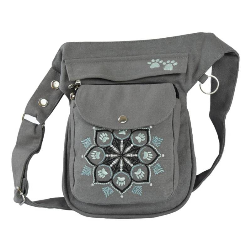 Sidebag, Hüfttasche, Gassitasche Mit Stickerei von FluseHundedesign