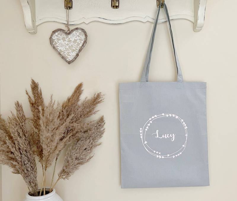 Personalisierte Tragetasche, Einkaufstasche, Viele Farben von FlutterHomeandGift