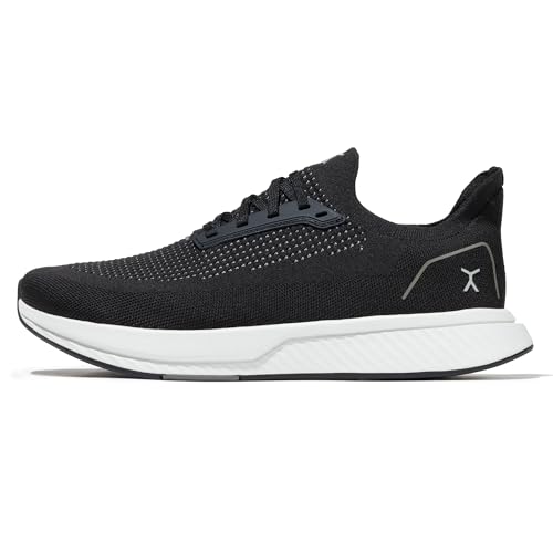 Flux Footwear Damen Adapt Runner - Zero-Drop Natural Movement Schuhe mit atmungsaktivem Strick-Obermaterial & UltraFlex-Zwischensohle - Leichte Schuhe zum Laufen, Gehen & Alltag, Klassisches Schwarz, von FLUX FOOTWEAR