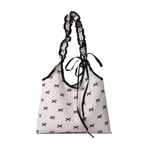 Ästhetische Leinwand Getötet Tasche Casual Trendy Umhängetasche Große Kapazität Lebensmittel Tuchbeutel Wiederverwendbares Strand Arbeitstaschen Geschenke Wiederverwendbares Lebensmittel Tuch von Fluxioxtna