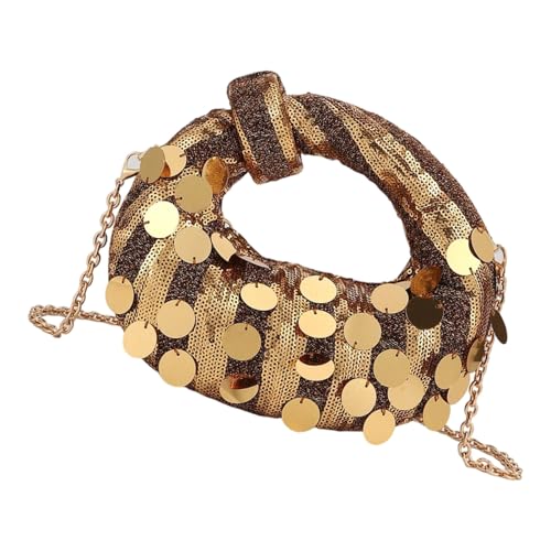 Anspruchsvolle Umhängetasche Handheld Party Geldbörse Paillierter Außenleichte Polyester Crossbody Bag Praktische Trage Pailletten Abend von Fluxioxtna