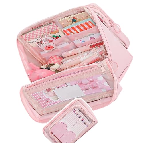 Bleistift Mit Großer Kapazität Bleistift Gehäuse Ästhetischer Stiftbeutel Schullieferungen Für Die Organisation Von Stiftmarkierungen Und Zubehör Bleistiftbeutel Hülle Ästhetische Organisatoren Box von Fluxioxtna