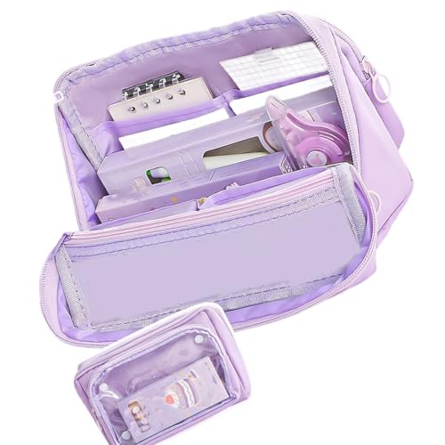 Bleistift Mit Großer Kapazität Bleistift Gehäuse Ästhetischer Stiftbeutel Schullieferungen Für Die Organisation Von Stiftmarkierungen Und Zubehör Bleistiftbeutel Hülle Ästhetische Organisatoren Box von Fluxioxtna