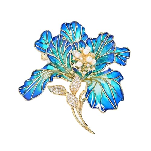 Blumenbroschen Legierungstrust High End Pin Accessoire Mit Verblassenden Resistenten Und Perlenschmuck Legierung Peony Brosche Brosche von Fluxioxtna