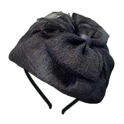 Bowknot Halbhut Stirnband Mit Elegantem Französischem Haarband Haare Formen Requisiten Für Abendbanquettparty Kopfbedeckung von Fluxioxtna