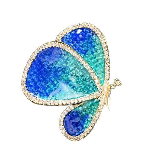 Bright Drop Oil Butterfly Brosche Leichte Legierungsschmuck Moderne Vintage Styles Brosche Pin Für Elegante Outfitakzente Leichter Mode Enthusiast Schmuck Schmuck von Fluxioxtna