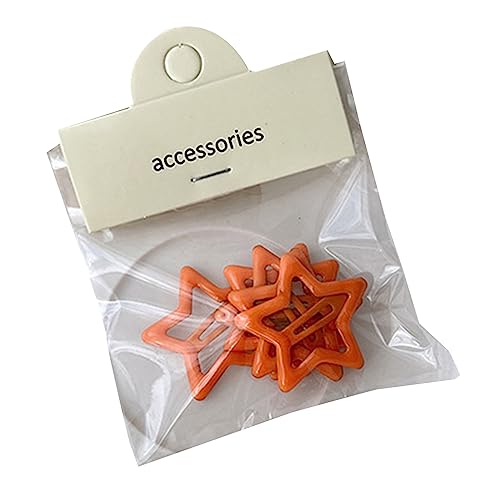 Bunte Snap Clip Girls Kid Haarpins Ladies Haarnadelhaarnadel Metall Haarklammern Stern Non Slip Haarnadel Schnapphaarpins Schnappschreiber von Fluxioxtna