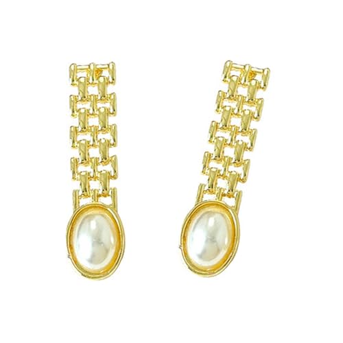 Charakteristische Perlen Ohrringe Dangle Legierung Textur Täglicher Kleidung Statement Schmuck Für Party Daily Wedding Statement von Fluxioxtna