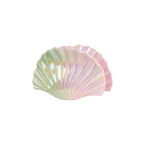 Einzigartige Muschel Große Haarklauen Clip Ponytail Claw Muschel Haarhalter Barrettes Haare Haarthaar Ornamente von Fluxioxtna