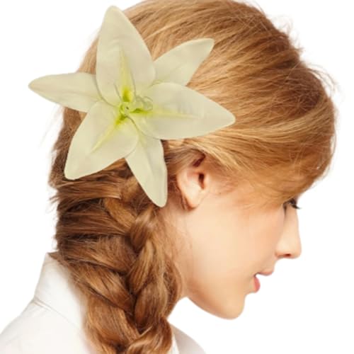 Elegante 3D Lilien Haarclip Mit Nicht Klimaplatten Metallclip Für Frauen Hochsteckfrisur Blumenhaarklemme Mode Haarstyling Accessoire von Fluxioxtna