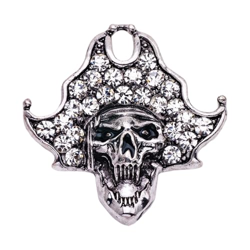 Elegante Schädelbrosche Für Frauen Retro Legierung Schmuck Gothic Accessoire Secure Clasp Stylish Outfit Geschenk Gothic Skull Jewelry von Fluxioxtna
