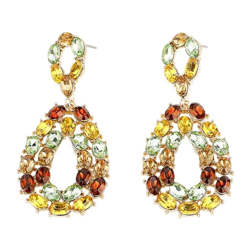 Elegante Tränen Legierungs Diamanten Ohrringe Hypoallergenisch Leichtes Design Ohrzubehör Für Empfindliche Hautallergien Freier Zinklegungsschmuck von Fluxioxtna