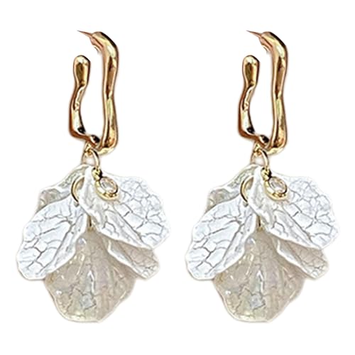 Exquisite Zirkon Quastel Ohrringe Drop Ohrstollen Die Die Für Geschäftstreffen Geeignete Shell Textur Und Partys Leichte Legierungsohrringe Geeignet Sind von Fluxioxtna