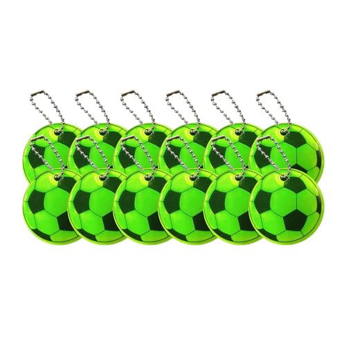 Fluxioxtna 12 Pack Tragbarer Fußball Keychain Einzigartige Tasche Charme Stylish Backpack Pendellefußball Accessoires Für Modeliebhaber von Fluxioxtna