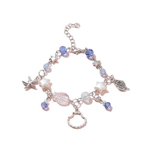 Fluxioxtna Bequemes Accessoire Crystal Perlen Halskette/Armband Mit Verstellbarer Länge Farbenfroher Perlenschmuck Für Den Täglichen Verschleiß von Fluxioxtna