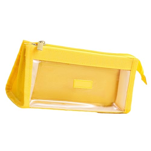 Fluxioxtna Bleistift Mit Hoher Kapazität Bleistift 2 Fachbeutelbeutel Klare Tasche Tragbare Organisator Tasche Reise Make Up Reisebeutel von Fluxioxtna