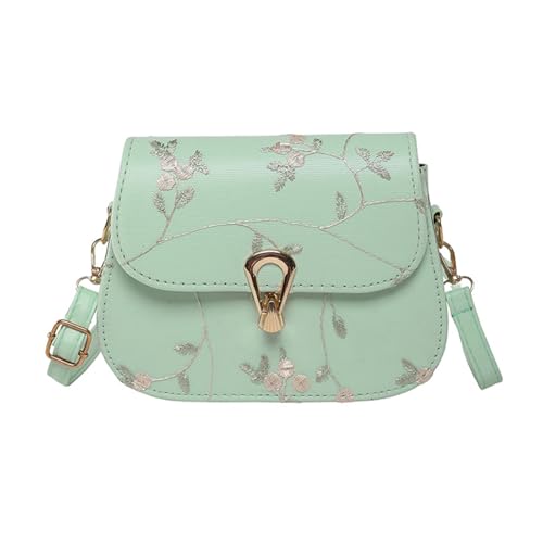 Fluxioxtna Chinesische Stylses Umhängetasche Für Frauen Trendy Crossbody Tasche Kleine Quadratische Weibliche Spitze Blumenmessen Frauen Spitze Schulter Quadratischer Mode Crossbody von Fluxioxtna