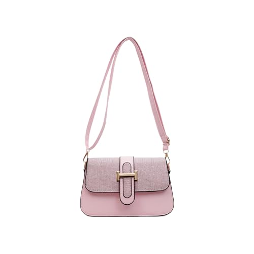 Fluxioxtna Damen PU Leder Crossbody Bag Stylish Umhängetasche Trendy Tägliche Pailletten Messengers Einfache Kleine Quadratische Frauen Crossbody PU Leder Messenger Square Simple Schulter von Fluxioxtna