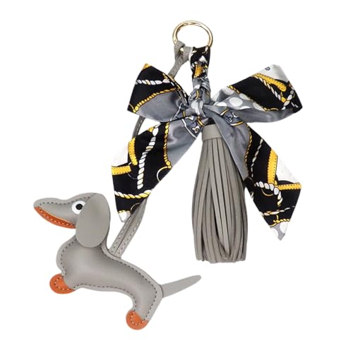 Fluxioxtna Einzigartige Dackel Ornament Leder Textur Schlüsselhänge Ornament Perfekt Für Mode Enthusiasten Und Hundebesitzer Anwesend von Fluxioxtna