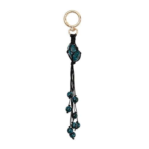 Fluxioxtna Einzigartige Designs Handgefertigtes Seilnetz Anhänger Mit Eingebettetem Natursteinen Accessoire Für Stilvolle Innenausstattung von Fluxioxtna
