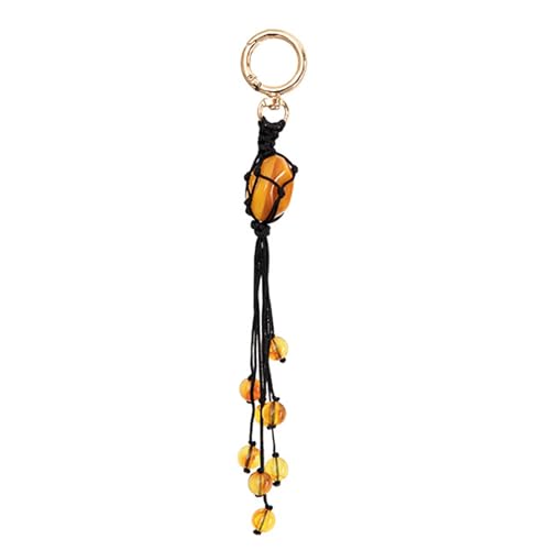 Fluxioxtna Einzigartige Designs Handgefertigtes Seilnetz Anhänger Mit Eingebettetem Natursteinen Accessoire Für Stilvolle Innenausstattung von Fluxioxtna
